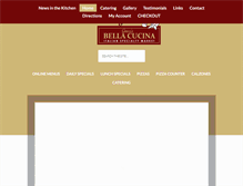 Tablet Screenshot of grecosbellacucina.com